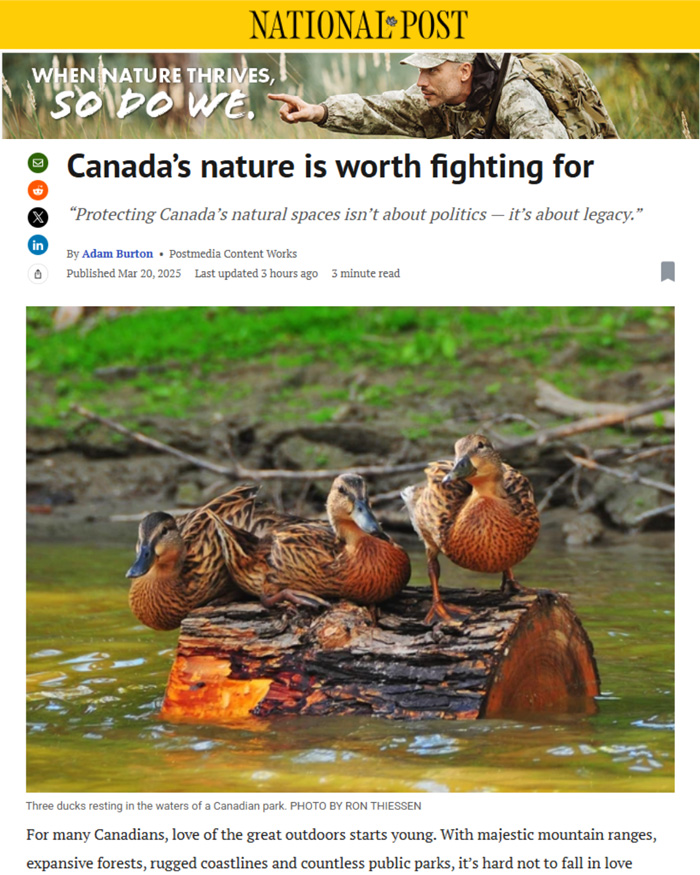 CPAWS's article in the National Post