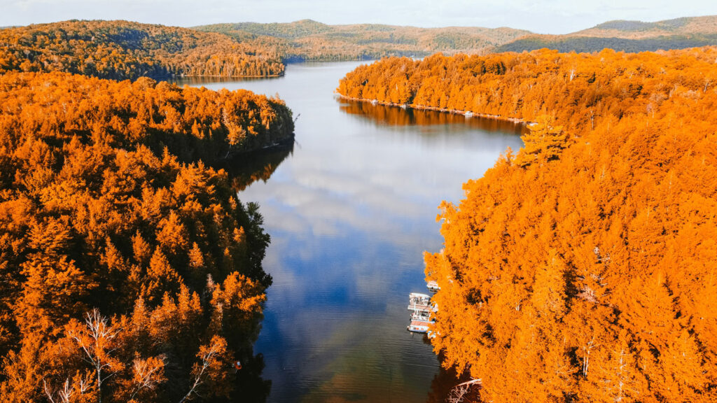 Quebec map with protected areas