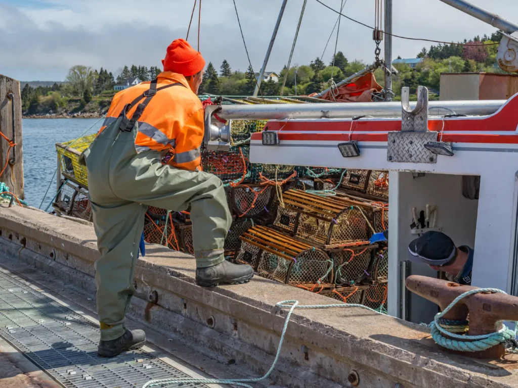 Lobster fishing in Nova Scotia