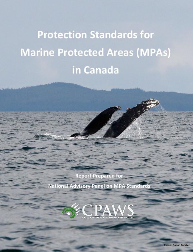 Cover of the report Protection Standards for Marine Protected Areas (MPAs) in Canada