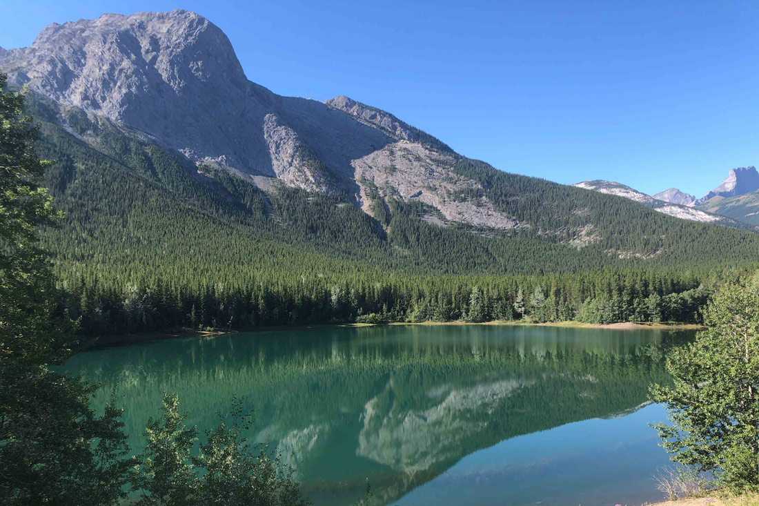 View of Wedge Pond in Alberta