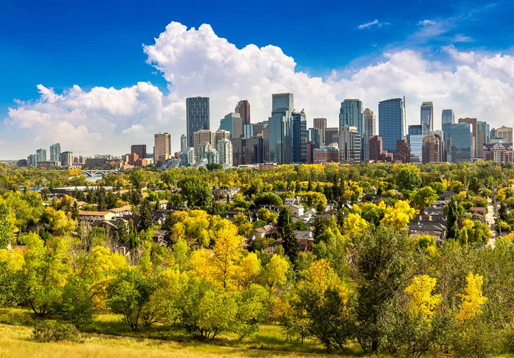 Calgary on a sunny day