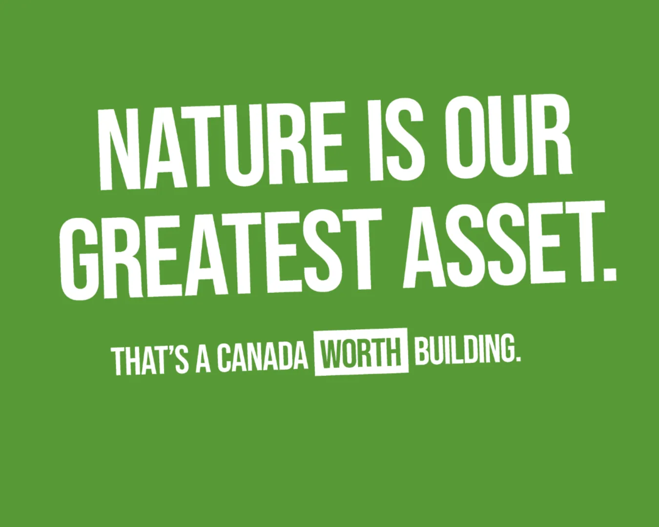 Nature is our greatest asset text