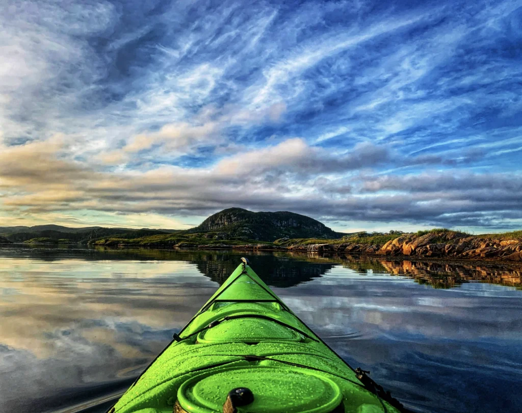 Kayak on a Canadian lake.